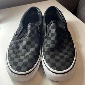 Classic Slip-OnTM Core Classics (Checkerboard) Black/Black Men's 8.5, Women's 10